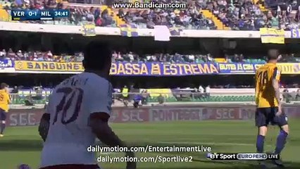 Carlos Bacca Goal Annulled HD - Hellas Verona 0-1 Milan - 25/04/2016