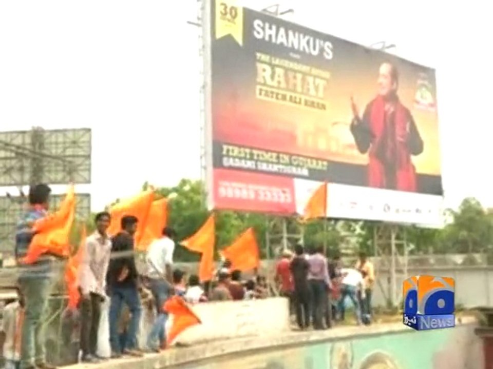 What Shiv sena did with Rahat Fateh Ali in india?