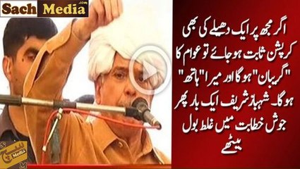 Awaam ka girebaan aur mera haath :- Shehbaz Sharif ka ek aur josh-e-khitaab