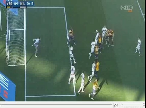 Giampaolo Pazzini Goal 1-1 Hellas Verona vs AC Milan
