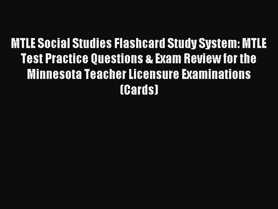 Read MTLE Social Studies Flashcard Study System: MTLE Test Practice Questions & Exam Review