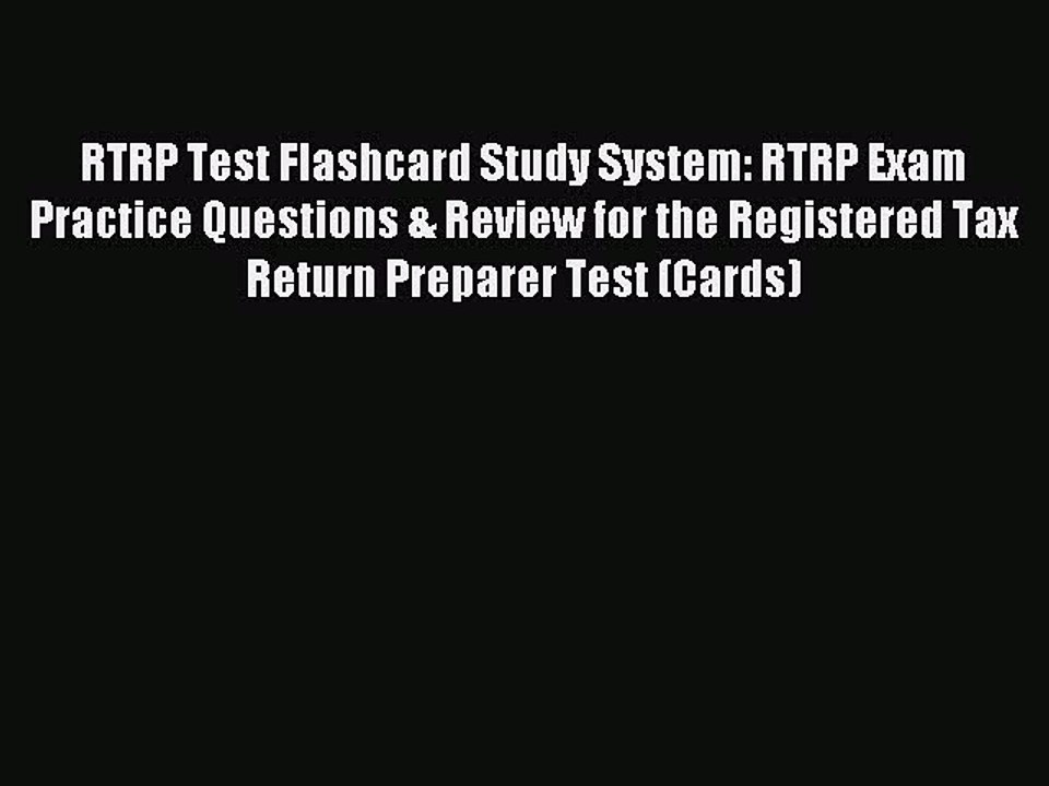 Read RTRP Test Flashcard Study System: RTRP Exam Practice Questions & Review for the Registered