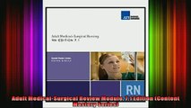 READ FREE FULL EBOOK DOWNLOAD  Adult MedicalSurgical Review Module 71 Edition Content Mastery Series Full Free