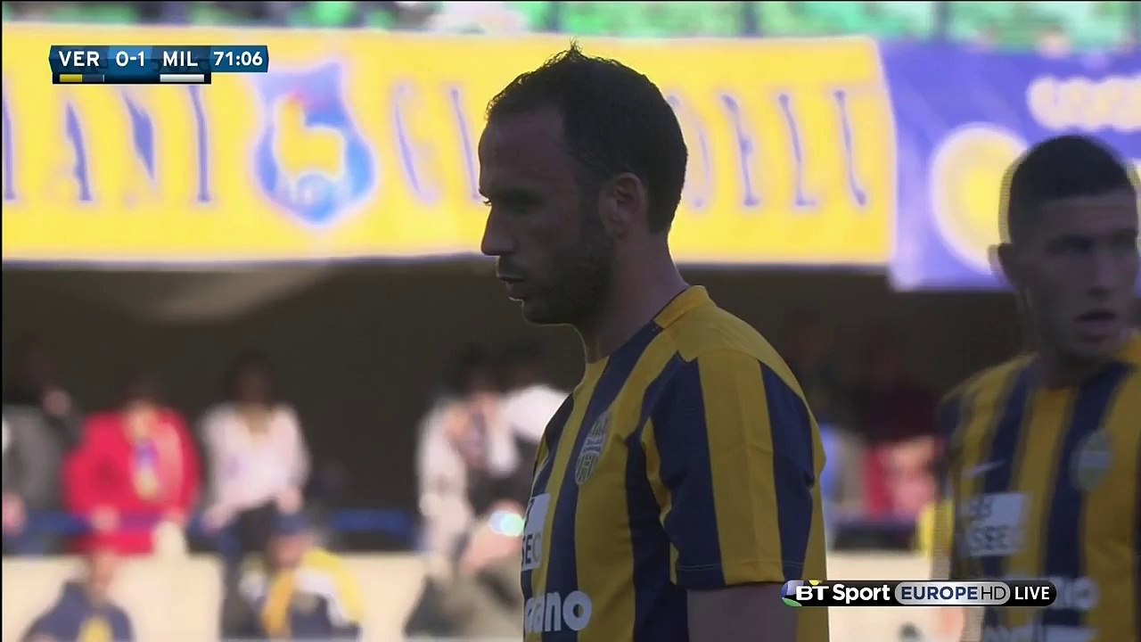 Giampaolo Pazzini Goal HD - Verona 1-1 Milan - 25-04-2016