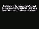 Book Five Lessons on the Psychoanalytic Theory of Jacques Lacan (Suny Series in Psychoanalysis