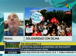 Leal: Rousseff no cometió crímenes, por eso impeachment es golpista