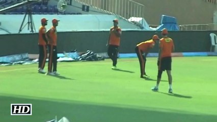 IPL 9 SRH vs RPS Hyderabad Players Practicing In Nets