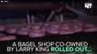 Larry King's Bagel Shop Made 'Purple Rain' Bagels In Honor Of Prince