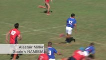 Namibia go wide for team try v Spain | U20 Trophy