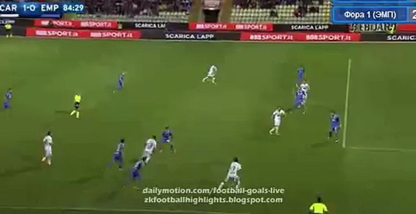 Kevin Lasagna goal - Carpi 1-0 Empoli Serie A 25.04.16