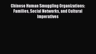 Read Chinese Human Smuggling Organizations: Families Social Networks and Cultural Imperatives