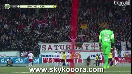 But De Clement Lenglet - AS Nancy Lorraine vs FC Sochaux 1-0 - (25/4/2016)