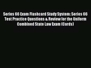 Read Series 66 Exam Flashcard Study System: Series 66 Test Practice Questions & Review for