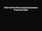 Read CliffsTestPrep Police Sergeant Examination Preparation Guide Ebook Free
