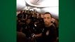 Jogadores do Vasco fazem a festa no avião após classificação para a final