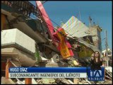 La demolición en Pedernales se basará en informe del Cuerpo de Ingenieros del Ejército