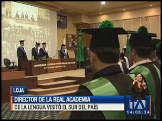 Director de la Real Academia de la Lengua visitó el sur de Ecuador