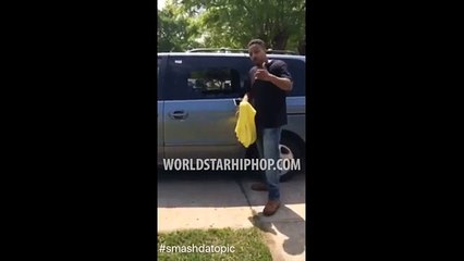 Side Dude Sends Message to Husband After Getting His Windows Smashed