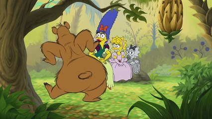 Los Simpson homenajean a Disney en el gag del sofá de "Fland Canyon" (27x19)