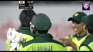 fastest bowling and boweld out by afridi