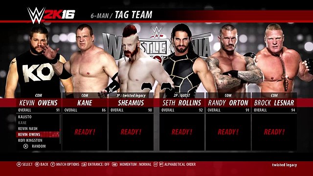 I DON'T WANNA LOSE!!! - WWE 2K16 - 6-Man Tag Team Match [Father