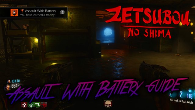 ZETSUBOU NO SHIMA - ASSAULT WITH BATTERY ACHIEVEMENT / TROPHY GUIDE (Black Ops 3 Zombies)