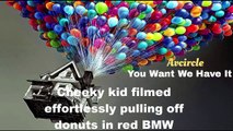 Irresponsabilidade? pai ensina menino de três anos a fazer manobras radicais com seu BMW Série 5