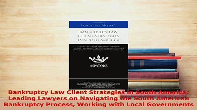 PDF Bankruptcy Law Client Strategies in South America Leading Lawyers on Navigating the South Free Books