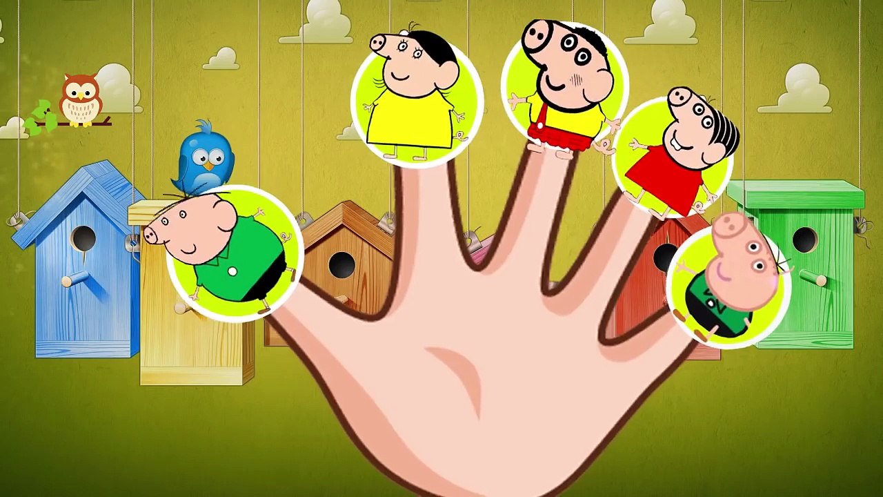 Fun Peppa Pig Monica Family Finger Rhymes - Dedo diversión Peppa Pig