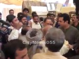 An old man from Faisalabad bashing Talal Chaudhary and Abid Sher Ali in front of them!