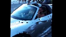 guy crashing his 911 because he had no business driving a 911