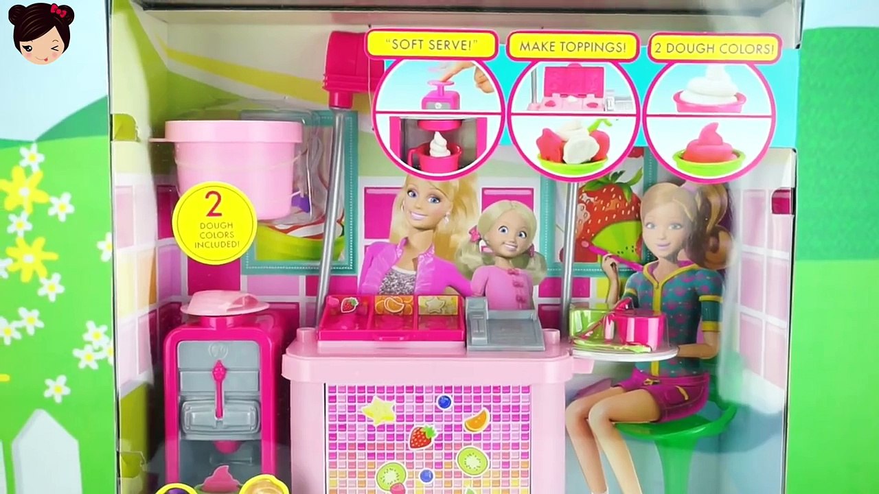 Barbie Heladeria de Yogurt con Play Doh - Juegos Serie de Muñeca Barbie en Español