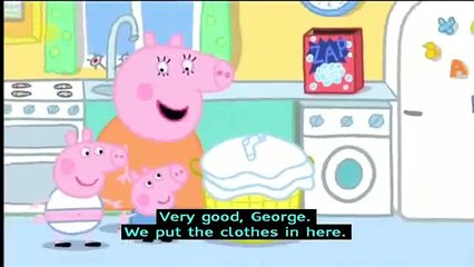 Peppa Pig (Series 3) - Washing (with subtitles) 5