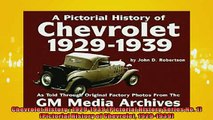 READ book  Chevrolet History  19291939 Pictorial History Series No 1 Pictorial History of  FREE BOOOK ONLINE