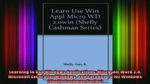 READ FREE FULL EBOOK DOWNLOAD  Learning to Use Windows Applications Microsoft Word 20 Microsoft Excel 4 for Windows and Full Free