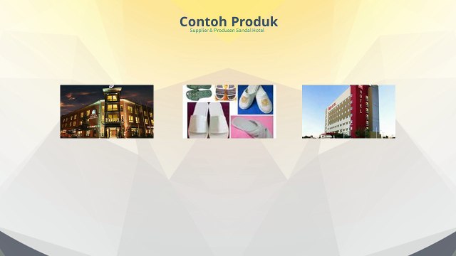 Supplier Sandal Hotel Murah Semarang