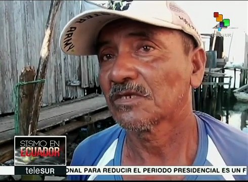 Ecuatorianos afectados por terremoto intentan recobrar su vida normal