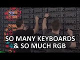 18400 RGB LEDs, 160 keyboards, 30 fps, 1 wall - #GreatWallofLogitechG, PAX East 2016