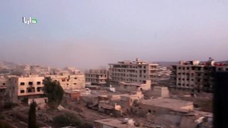 Syria Intense close call with SyAAF airstrike in Darayya 9/11