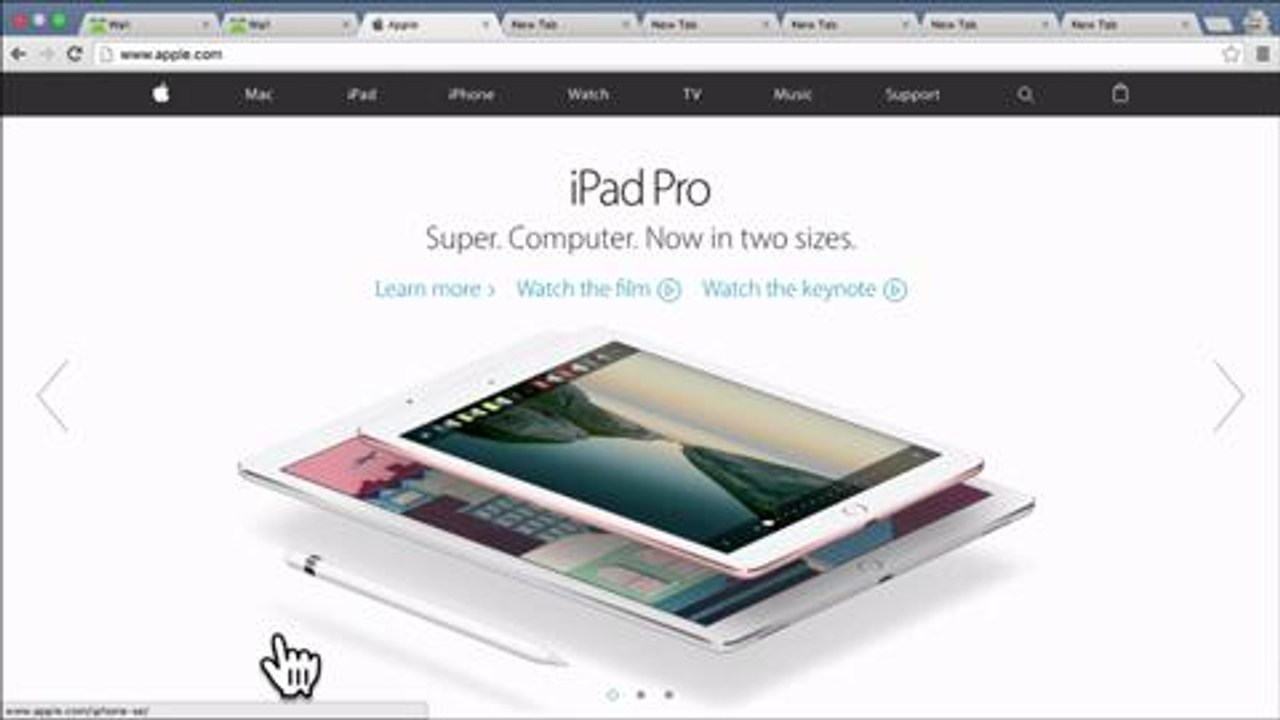 Weak Design Elements on the Apple Home Page