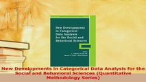 Download  New Developments in Categorical Data Analysis for the Social and Behavioral Sciences Read Online