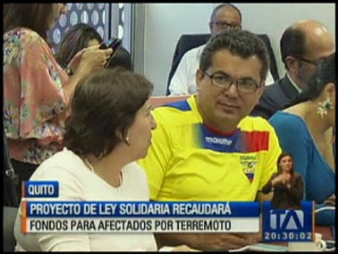 Proyecto de Ley Solidaria recaudará fondos para damnificados