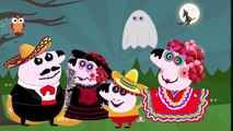 Peppa Pig Halloween Family Finger NURSERY RHYMES Día de los muertos en México con