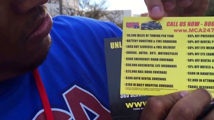 Rodney Walker MCA Motor Club of America Hits The Mall With Benefit Flyers