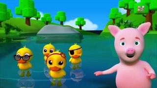 Five Little Ducks | 3d Nursery Rhymes For Kids | Baby Songs | Childrens Music Video