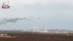 Syria Several Russian Mi 24 Hind attacking rebel positions in Kafr Nabudah, Hama 11/10