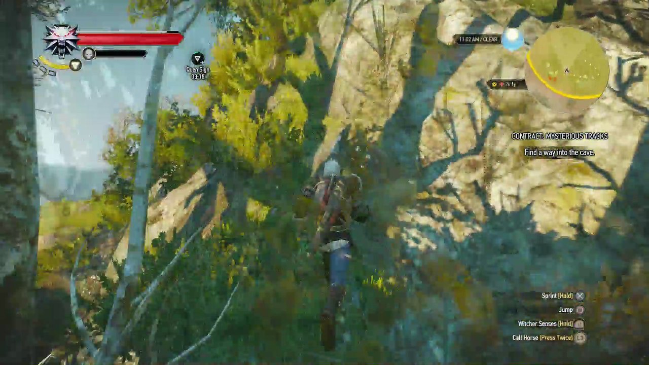 WITCHER 3 DEATH MARCH! WALKTHROUGH 166 - CONTRACT MYSTERIOUS TRACKS HOWLER BOSS