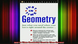 READ book  Just In Time Geometry Just in Time Series Full EBook