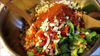 Easy Vegetable Pasta Salad Recipe ~Veggie AWESOME!