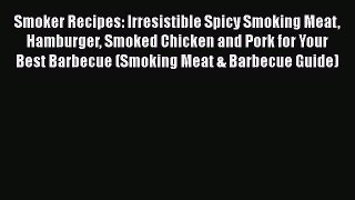 Download Smoker Recipes: Irresistible Spicy Smoking Meat Hamburger Smoked Chicken and Pork